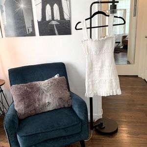 Summer white mini dress